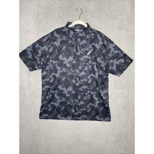 Horn Legend Polo‎ Shirt Men’s L Black Gray Camo Embroidered The Reserve